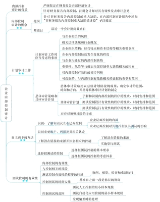 2021年注册会计师考试《审计》思维导图第二十章