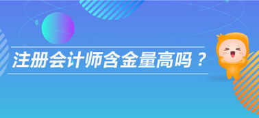 注会含金量高吗 以后可以从事什么工作